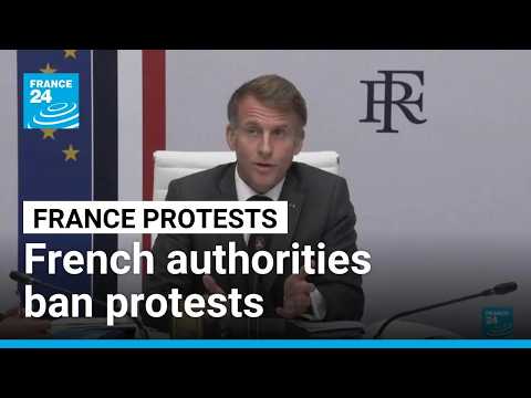 French authorities ban some student protests after weekend looting and clashes