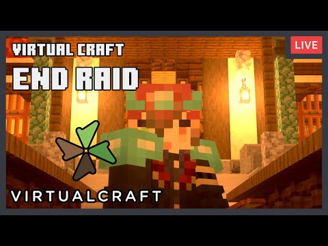 Insane Minecraft End Raid on Virtual Craft!!