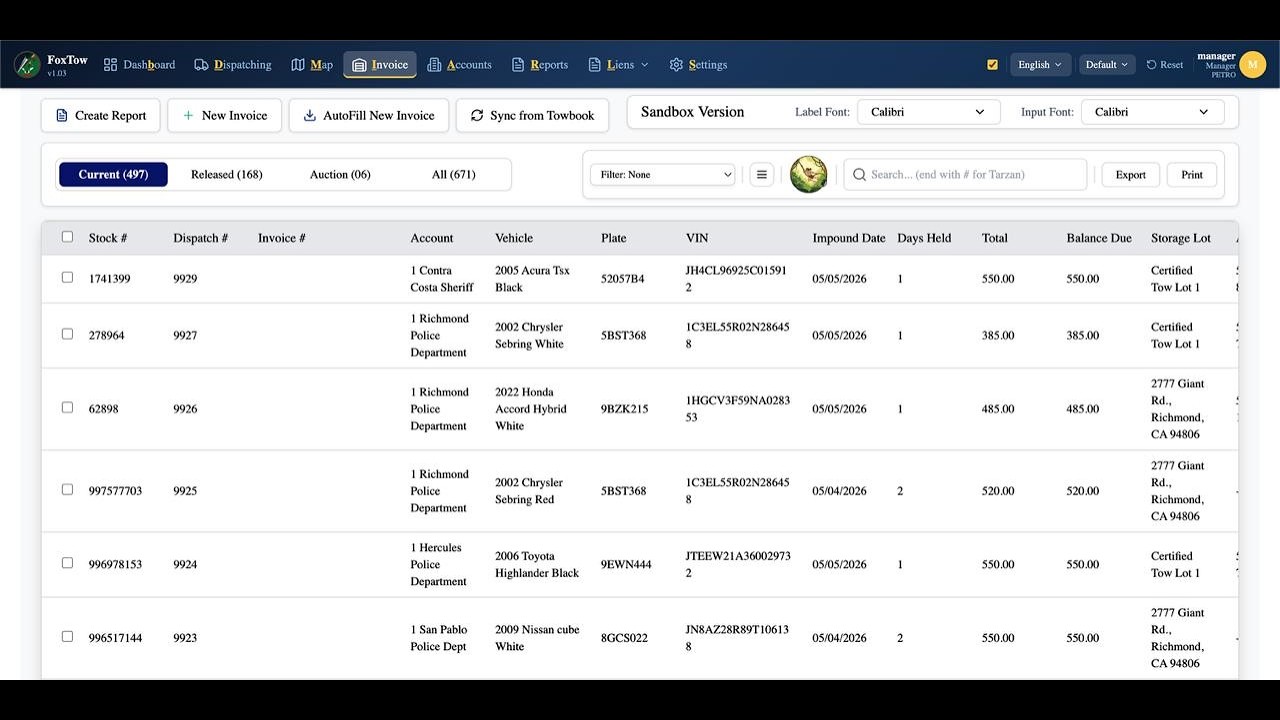 What Happens After Clearing a Call (Invoice Tab Overview)