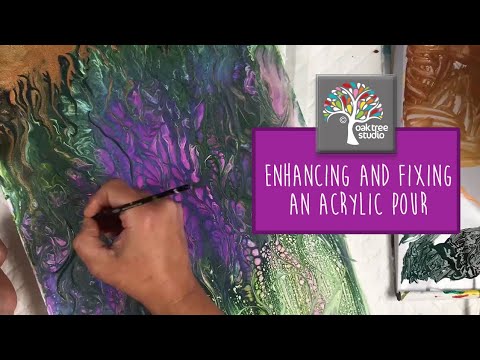 Enhancing and Fixing Acrylic Pours