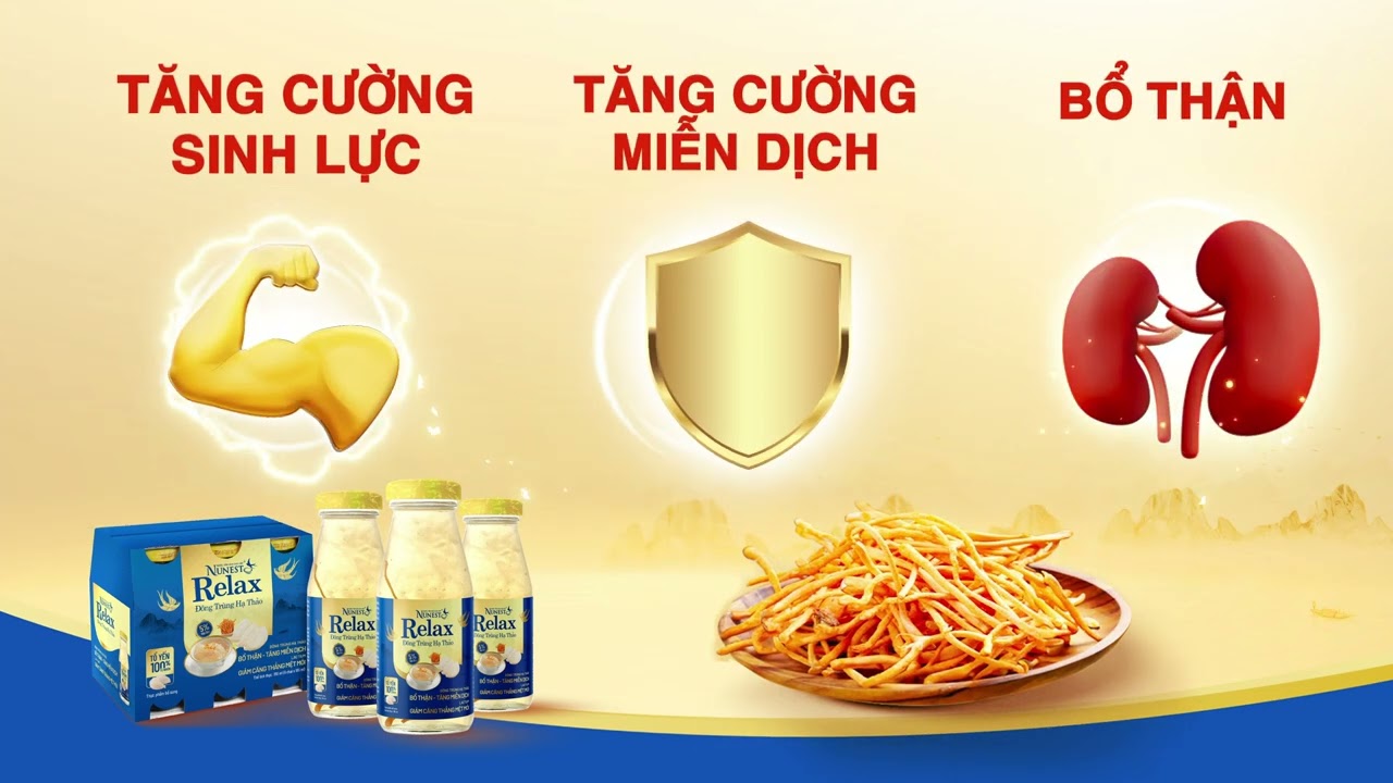 Nước Yến Sào Cao Cấp Nunest Relax Hỗ Trợ Ngủ Ngon, Giảm Căng Thẳng Mệt Mỏi