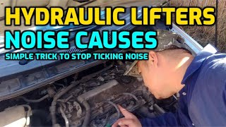 HOW TO TELL HYDRAULIC LIFTERS ARE BAD MAKES TICKING TAPPING CLICKING NOISE KNOW THE SYMPTOMS