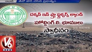 Telangana State Government cancels 4999.14 acres of DIL lands | V6 News (22-08-2015)