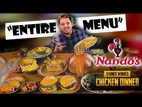 Spending Rs 10,000 to Taste Nando's Full Menu  | Win 10 Burger Meals*