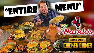 Spending Rs 10,000 to Taste Nando's Full Menu  | Win 10 Burger Meals*