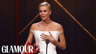 Condé Nast — Kate McKinnon Presents Charlize Theron with Her Women of the Year Award | Glamour
