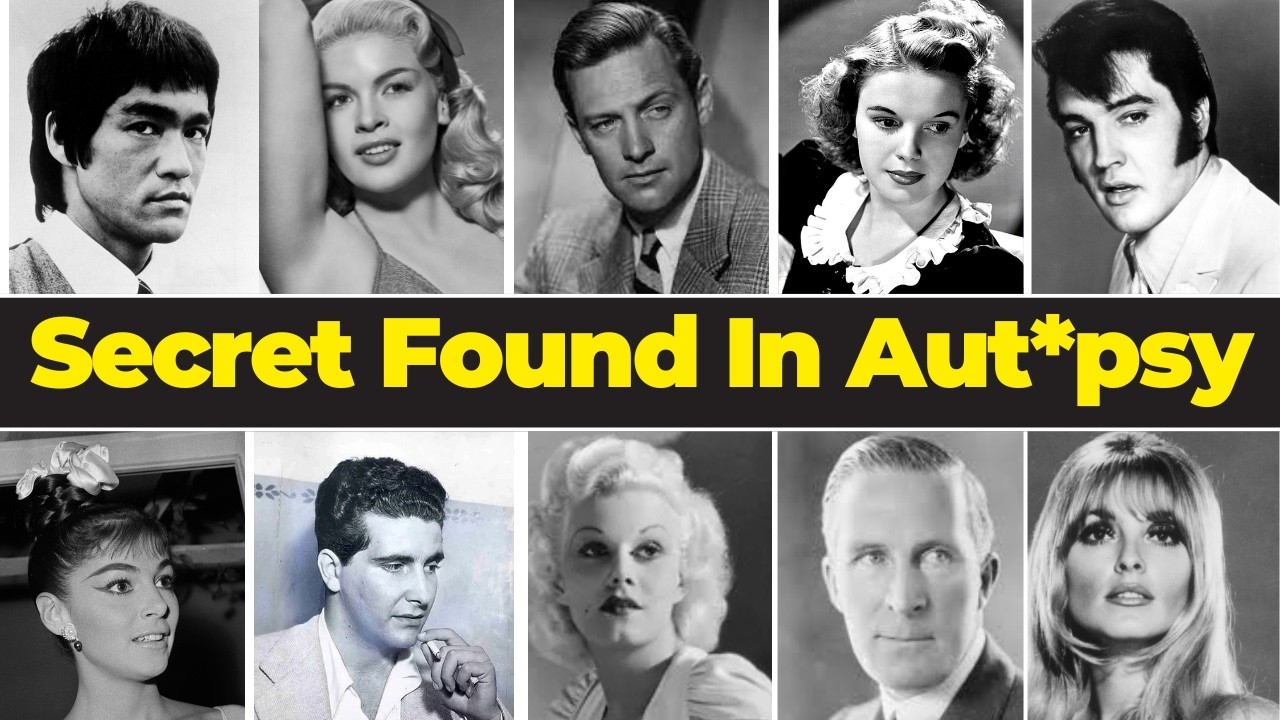 Sad Things Found In Old Hollywood Celebrity Aut*psy Reports And D**th Certificates