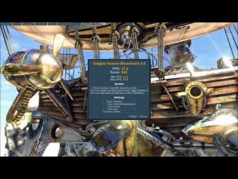 Unigine Heaven 4.0 Benchmark XFX 7850 crossfire (ultra/extreme tess/8x AA/1920x1080)