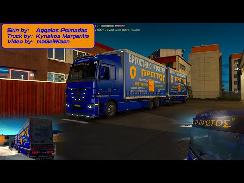 Mercedes Actros " Blue Royal Edition by 'Ο ΠΡΩΤΟΣ' " + sound mod [ETS2 v1.39]