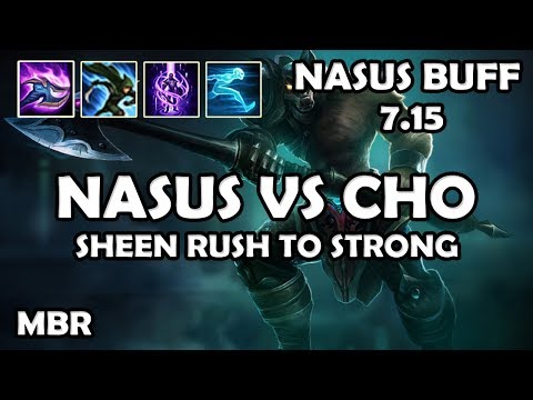 Blue DreadKnight Nasus Vs Cho'Gath | Buff 7.15 | 45%CDR | Season 7