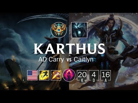 Karthus Bot vs Caitlyn - NA Challenger Patch 8.23
