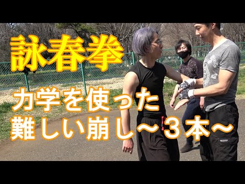 詠春拳 | 力学を使った難しい崩し～３本～