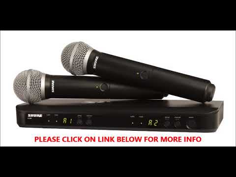 SHURE BLX288/PG58 Wireless Vocal Combo with PG58 Handheld Microphones
