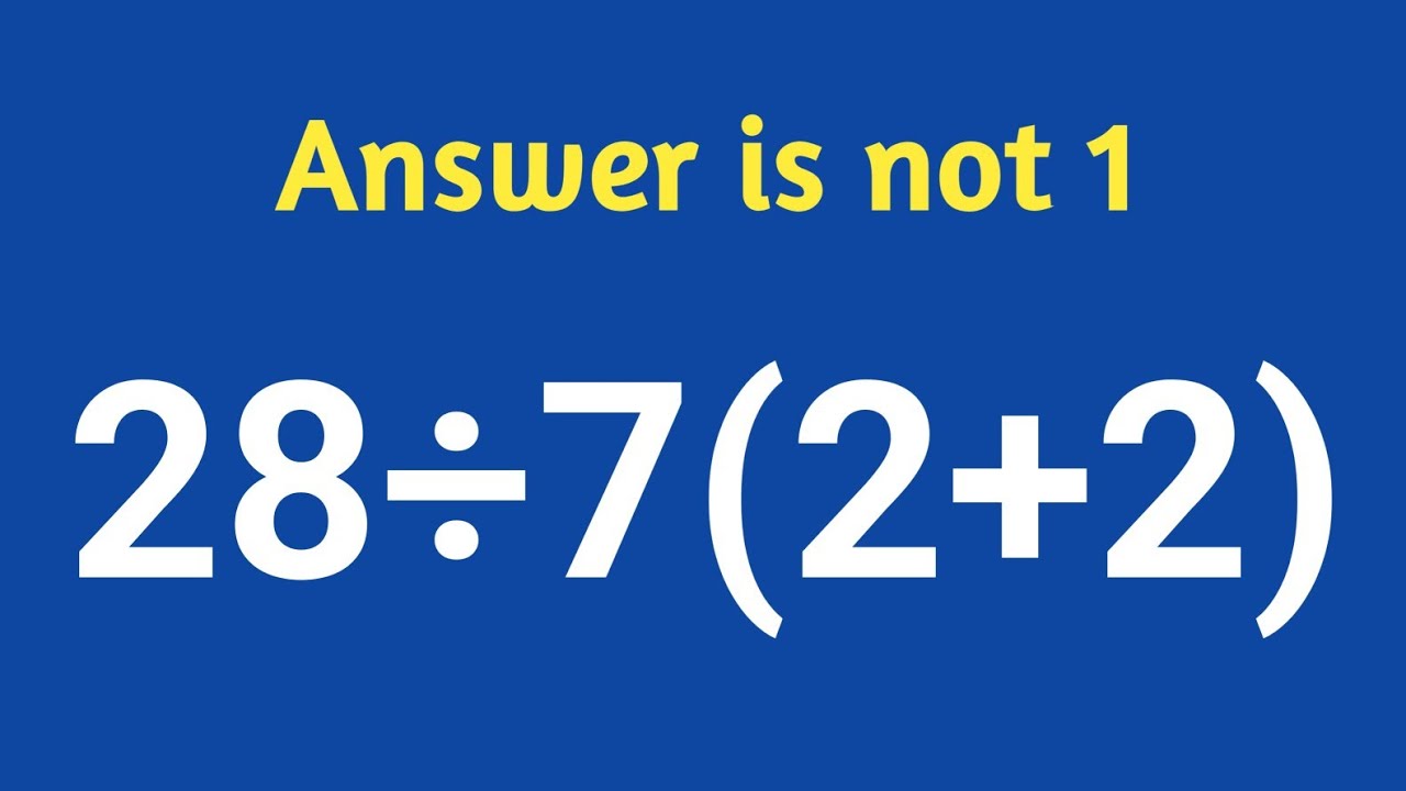 This Simple Math Question Stumps Everyone!