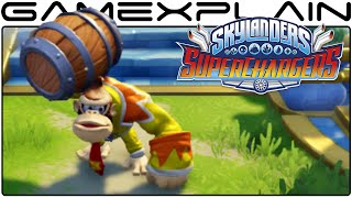 8-Minutes of Donkey Kong & Barrel Blaster in Skylanders SuperChargers (Direct Feed Gameplay)
