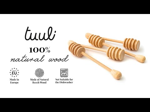 Beechwood Honey Spoons Set of 4 Demo | Tuuli
