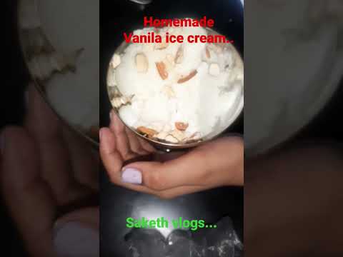 summer special homemade vanila ice cream... #saketh vlogs#...