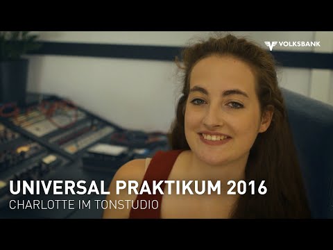 Universal Praktikum 2016 - Charlotte war im Tonstudio