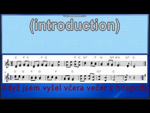 Když jsem já šel včera večer z hospody zpěv