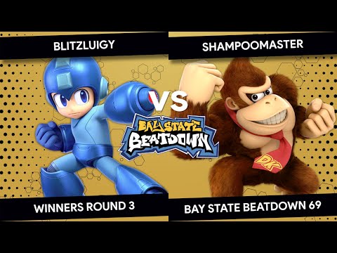 Bay State Beatdown 69 - Blitzluigy (Mega Man) vs. Shampoomaster (Donkey Kong) - Winners Round 3