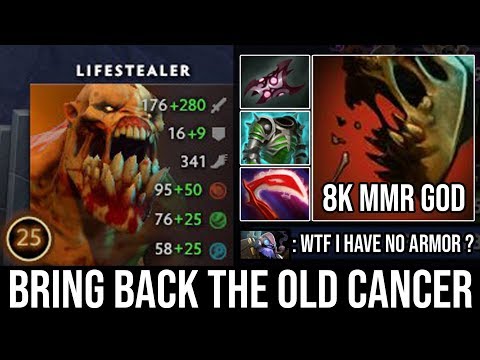 8000 MMR God Bring Cancer Back!!! Insane Damage LS with Immortal Golden Open Wounds Zero Death DotA2