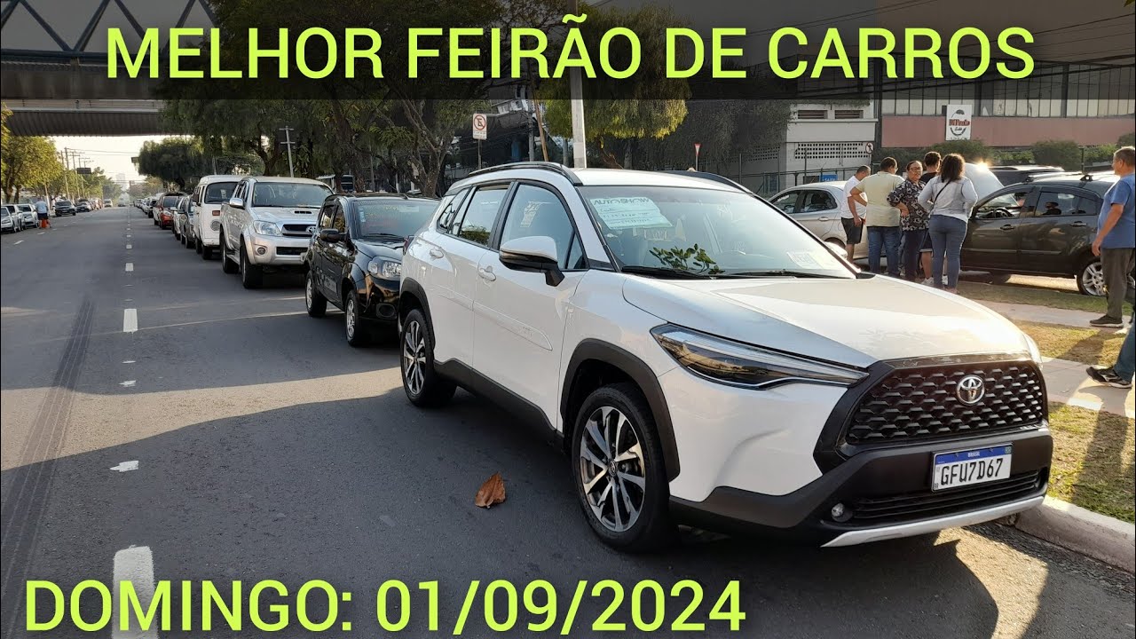 FEIRÃO DE CARROS USADOS EM SÃO PAULO / DOMINGO: 01/09/2024.