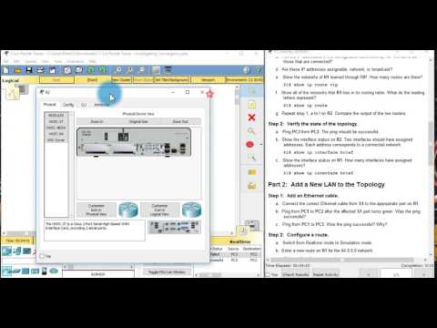 7.1.3.6 Packet Tracer - Investigating Convergence.pka