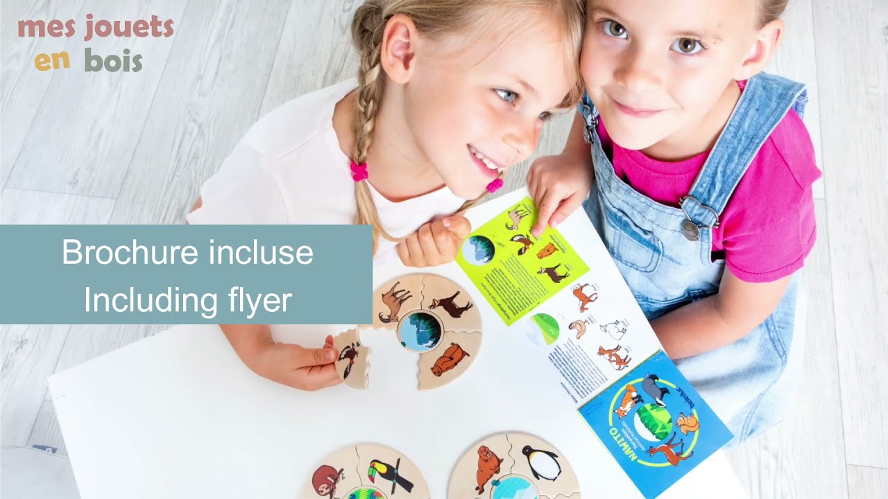 Puzzle éducatif 45 pièces en bois pour enfant - Habitat naturel