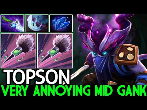 TOPSON [Riki] Very Annoying Mid Hero with Aghanim Shard Dota 2