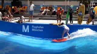 How to make waves - Children indoor Surfing in Wave Pool - OFFICIAL