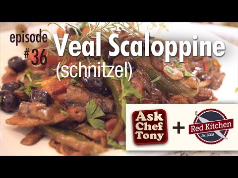 How to Make Veal Scallopini (Scaloppine) Schnitzel. AKA Jagerschnitzel. Recipe with Red Kitchen