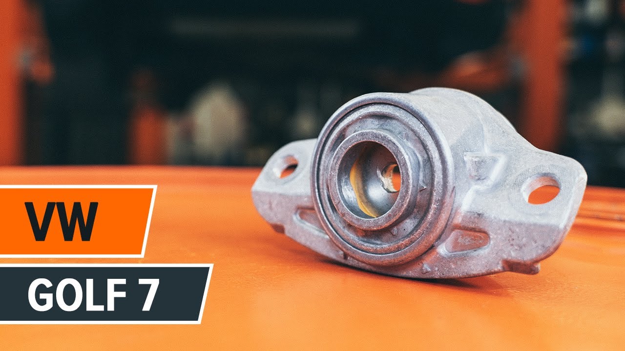 Cómo cambiar: copelas del amortiguador de la parte trasera - VW Golf 7 | Guía de sustitución