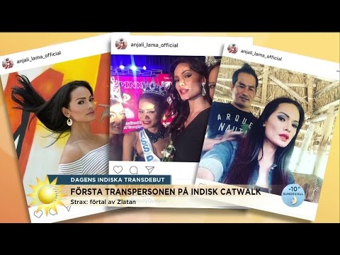 Första transpersonen på indisk catwalk - Nyhetsmorgon (TV4)