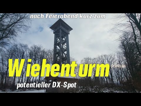 Nur kurz nach Feierabend zum Wiehenturm, Schwarzer Brink bei Preußisch Oldendorf