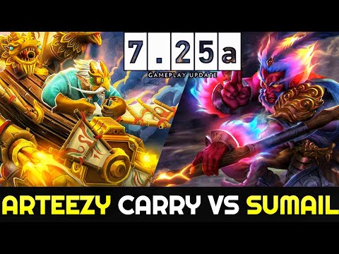 ARTEEZY vs SUMAIL - Scepter Gyrocopter vs Radiance Monkey King 7.25 Dota 2