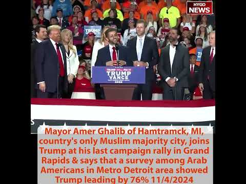 Mayor Amer, Muslim majority city: survey among Arab Americans showed Trump leading by 76%