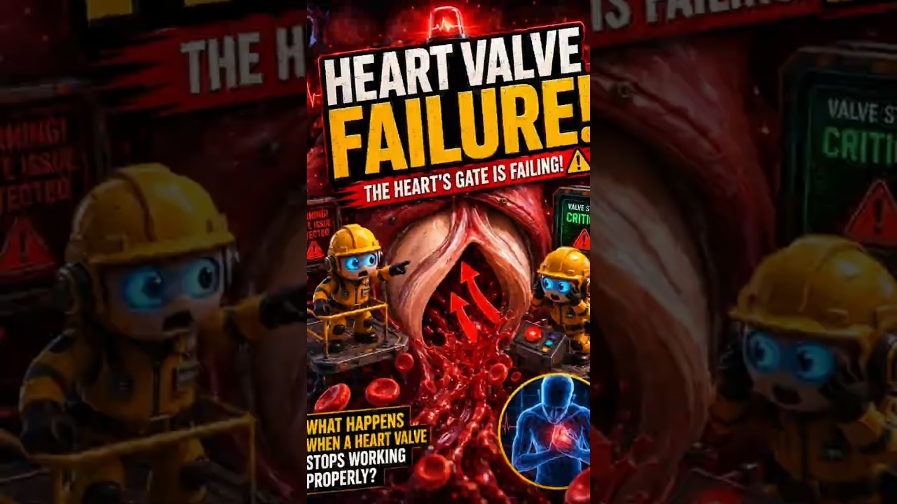 ❤️ What happens when one of your heart’s valves stops working properly? #anatomy