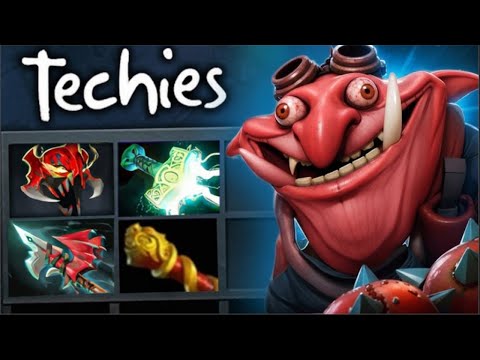Right-Click Techies Mid Build DESTROYS All Cores! 🔥🔥