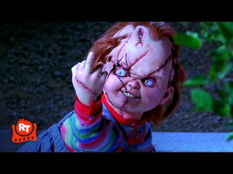 チャイルド・プレイ チャッキーの花嫁 (1998) - チャッキーが刑事を殺す | Movieclips (Bride of Chucky (1998) - Chucky Kills a Cop | Movieclips)