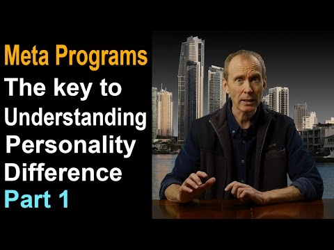 Learn NLP Meta Programs - personality type distinctions. (Part 1)
