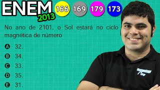ENEM 2013 Matemática #38 - Divisão, Resto da Divisão e Ciclo de Atividade Magnética do Sol