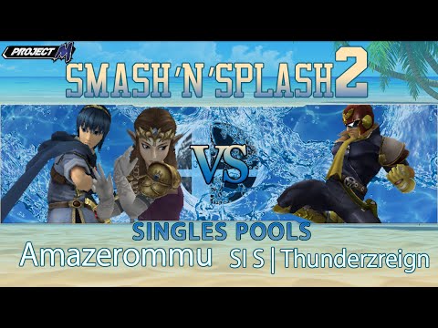 Amazerommu (Zelda, Marth) vs. SI S | ThundeRzReiGN (C. Falcon) - Smash'N'Splash 2 Singles Wave 2