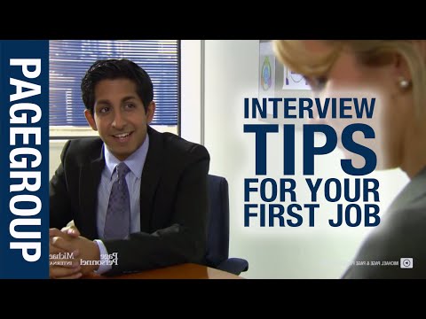 Job interview tips for your first job