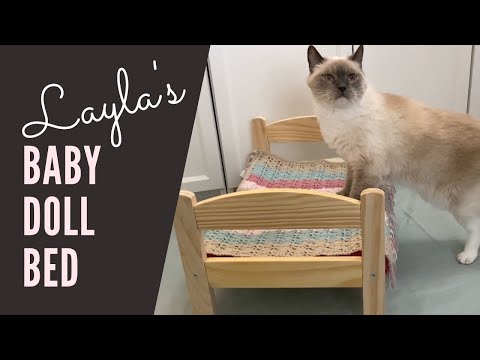 IKEA CAT BED // Layla's Baby Doll Bed And My Crochet Plans For It 😺
