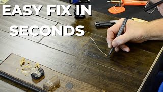 FIX A WHITE FLOORING SCRATCH | Hardwood Floor Scratch Repair