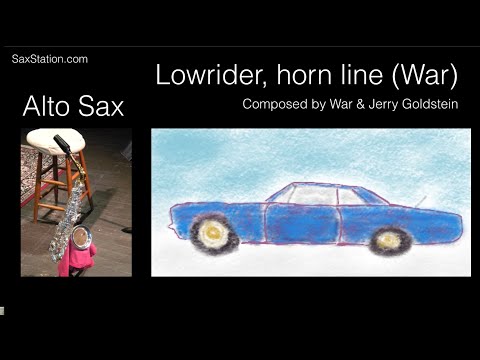 How to Play Lowrider Horn Line on Alto Sax (partly ear training)