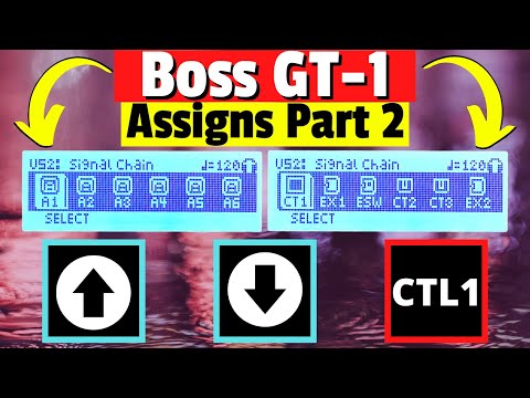 Boss GT-1 Assign Tutorial | Using Assigns on the Boss GT- 1 Itself