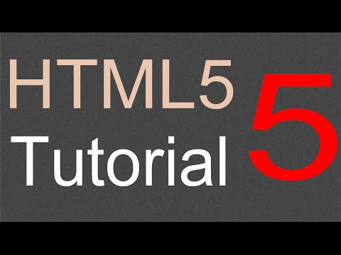 HTML5 Tutorial for Beginners 05 Structure elements Part 2