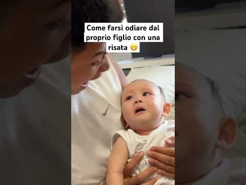 Come farsi odiare dal proprio figlio con una risata 😁 #baby #crying #funny