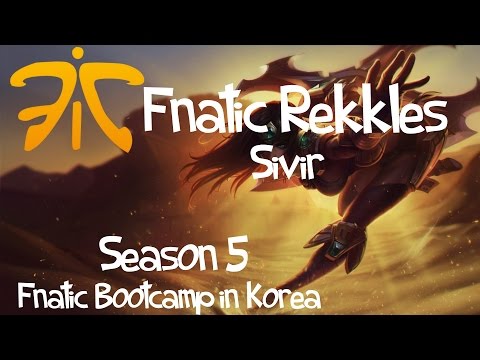 Fnatic Rekkles (Korea Bootcamp) - Sivir 시비르 Bot Lane AD Carry - 9/0/9 - Korea KR Solo Queue